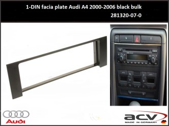 ΠΡΟΣΟΨΗ ΠΡΟΣΘΗΚΗ ΠΛΑΙΣΙΟ ACV Made in Germany RC/D - Audi A4 ’01_ BLACK - M-40.114 - 11.006 (281320-07 )